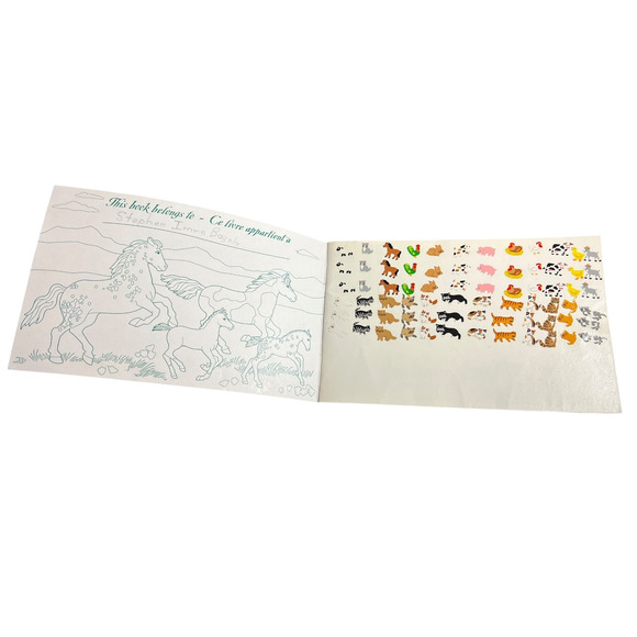 Vintage Sandylion Reusable Sticker Album Horses 2001 Discontinued - Picture 3 of 6
